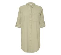 KAFFE Women's Long Sleeve Loose Fit Kanaya Tunic Shirt, Seagrass, 14 (L)
