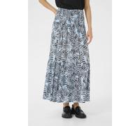 Kaffe Women's Maxi Smock Waist A-Line Fit Skirt in Pale Blue | Size: Medium/Large Kaffe Pale Blue M/L