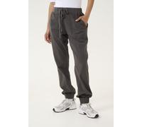 Kaffe Women's Naya Cotton Sweat Joggers in Dark Grey | Size: 12 Kaffe Dark Grey 12