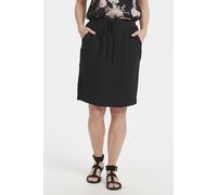 Kaffe Women's Naya Knee Length Skirt with Tie Waist in True Black | Size: 8 Kaffe True Black 8