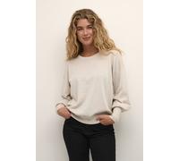 Kaffe Women's Regina Metallic Knit Pullover in White | Size: Medium Kaffe White M