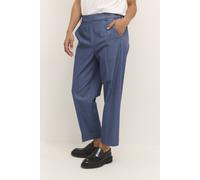 Kaffe Women's Sakura Elastic Waist Suit Trousers in Mid Blue | Size: 8