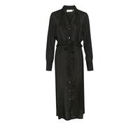 Milana Maxi Long Sleeve Shirt Dress-Floral Kaffe Black 14