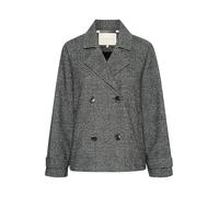 Kaffe Women's Short Coat Double-Breasted Notch Lapel Regular Fit Long Sleeves Outerwear