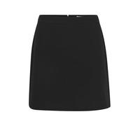 KAFFE Women's Skirt Above Knee Length Midrise Waist Straight Silhouette, Black Deep, 14