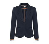 Kaffe Women's Sporty Blazer Single Breasted Regular Fit, Midnight Navy-Sierra/Chalk, M