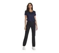 Kaffe Women's Straight Leg Jeans Pants High Waist, Black Deep, 38