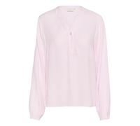 KAFFE Women's V-Notch Neck Buttons Regular Fit Long Sleeves Hip Length Women's Blouse, Lilac Snow, 8