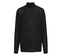 Kaffe Women's Women's Blouse High Smock Neck Long Sleeves Casual Fit Buttoned Cuffs Blouse