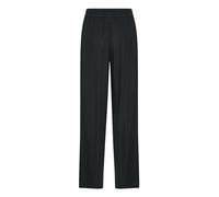 Kaffe Women's Women's Casual Pants Elastic Waist Wide Legs Full-Length Pockets Pants, Black Deep,