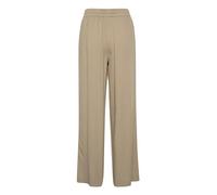 Kaffe Women's Women's Casual Pants Elastic Waist Wide Legs Full-Length Pockets Pants, Chinchilla,