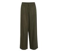 Kaffe Women's Women's Casual Pants Elastic Waist Wide Legs Full-Length Pockets Pants, Forest Night,