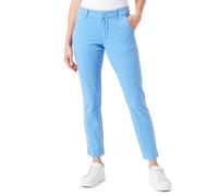 Kaffe Women's Women's Chino Pants Cropped Length Straight Legs Regular Waistband Pants, Ultramarine,