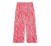 Kaffe Women's Women's Culotte Pants Printed Cropped Length Wide Legs Elastic Waist Pants, Cayenne/Ant. White Zebra Print,