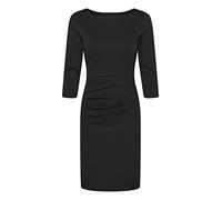 Kaffe Women's Knee Length Coctail Dress 3/4 Sleeves Tight Fitting Cocktail, Black Deep, XXL