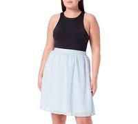 Kaffe Women's Women's Skirt Above Knee-Length Elastic Waist Chiffon Printed A-line Fit Skirt, Windsurfer/Creme Flower,