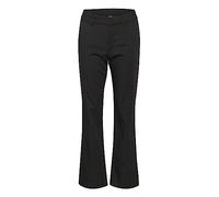 Kaffe Women's Women's Trousers Flared Chino Pants Regular Waistband Regular Fit Pants, Black Deep,