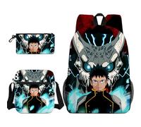 Kafka Hibino Backpack 3pcs Set Anime Kikoru Shinomiya/Soshiro Hoshina Schoolbag with Single Shoulder Bag and Pencil Case, Student Leisure Travel Book Bag