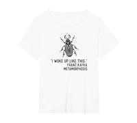 Kafka Metamorphosis I Woke Up Like This T-Shirt, Women's Plus, White, 5X