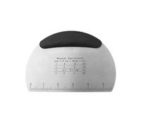 kafouka Dough Scraper Pizza Pastry Cutter - Multipurpose Stainless Steel Bench Scraper Chopper with Handle and Measuring Scale Kitchen Gadgets, Kitchen Tools Bake Ware Sourdough Start Baking Supplies