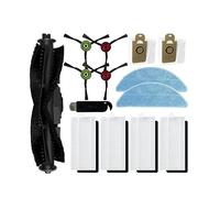 KAFTKO Vacuum Cleaner Mop Cloth, HEPA Filter, Main Side Brush, Dust Bag Replacement. Compatible For HONITURE Q6 SE (Color : 14pcs)