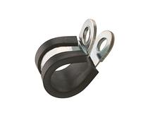 KafTon 10 Pack Rubber Lined P Clips Hose Pipe Clamp Stainless Steel - Premium Quality (10mm)