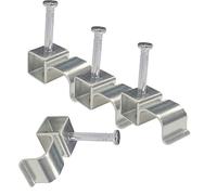 KafTon 25 Pack Metal Cable Clips Mild Carbon Steel (1.5mm)