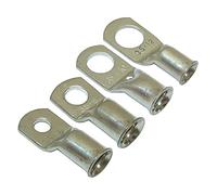 KafTon 5 Pack - 6mm to 95mm Copper Tube Lug Battery Starter Cable Welding Crimp Terminal Ring (50mm x 10mm)