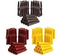 KafTon 500Pack Red Brown Yellow Rawl Plugs Screw Fixing Wall Expansion Raw Plugs Brick Stone Concrete Solid Wall Gypsum Plasterboard Fixings