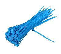 KafTon Cable Ties 140mm x 3.6mm Black Natural Coloured Nylon Zip Tie Wraps - Choose Qty and Colour (100, Blue)