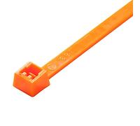 KafTon Fluorescent Orange Cable Tie 100mm x 2.5mm - (Pack of 100)
