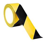 KafTon Hazard Tape Black and Yellow 50mm (2") 33m,Safety Tape for Social distancing Marking Floors Strong Barrier Durable Striped Adhesive Tape for Marking Equipment