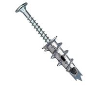 KafTon Heavy Duty Metal Self-Drill Plasterboard Fixings, Zinc Self Drilling Drywall Anchors Raw Plugs Cavity Wall Hollow Wall Anchors with Plasterboard Screws for Professional and Home (Pack of 50)