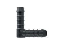 KafTon Hose Mender Pipe Elbow Connector Drip Irrigation Fitting Joiner Black (10mm - 3/8", 10)