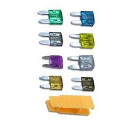 KafTon Mini Car Fuses Assorted Blade Fuse 2A 3A 5A 7.5A 15A 20A 25A 30A with a Fuse Puller/Clip for Auto Car Boat Automotive Replacement Fuses, motorhome parts accessories in fuse box(Pack of 9)