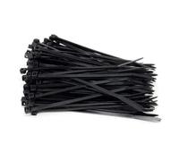 KafTon Pack of 100 Black Cable Zip Ties,UL Nylon, Perfect for PC, Bicycle Tie Wrap DIY Home Wire Vegetable Garden Office (100mm x 2.5mm) Black