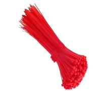 KafTon Pack of 100 Red Cable Zip Ties, UL Nylon, Perfect for PC, Bicycle Tie Wrap DIY Home Wire Vegetable Garden Office (100mm x 2.5mm) Red