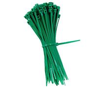 KafTon Pack of 50 Green Zip Ties, UL Nylon, Perfect for PC, Bicycle Tie Wrap DIY Home Wire Vegetable Garden Office (100mm x 2.5mm) Green