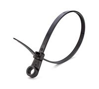 KafTon Screw Mounted Cable Ties Black Pack of 25 (4.8mm x 300mm)