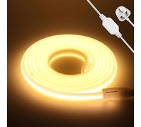 KAFULA 100M COB LED Neon Light - 220V High Density Super Bright FCOB LED Strip CRI90+, IP65 Waterproof Flexible, Can be Cut Every 50cm | 288 LEDs/m | | Warm White 3000K | Home Decor
