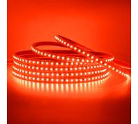 KAFULA 120LEDs/m LED Light Strip self-Adhesive, 220-240V Waterproof Flexible LED Rope Light CRI85+ 2M red Light SMD2835 Bedroom Cabinet Kitchen Decoration LED Fairy Light