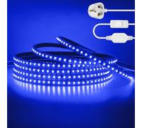 KAFULA 120LEDs/m LED Light Strip with Switch Design 2M Blue, 220V-240V Waterproof Flexible Cuttable LED Rope Light CRI85+, SMD2835 Home/Shop Decoration LED Fairy Light Strip
