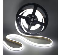 KAFULA 12M COB Neon LED Light Strip - 24V IP65 Waterproof Flexible Super Bright LED Fairy Light CRI85+, Can be Cut Every 5cm | 320 LEDs/m || White Light 6000K | Home Decor