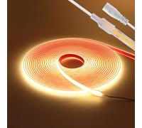 KAFULA 12V COB LED Light Strip [10m, Natural White 4000K], IP68 Waterproof Flexible, 320 LEDs/m FCOB LED Fairy Light CRI90+, can be Cut Every 2.5CM, Home Decoration - Power Supply not Included