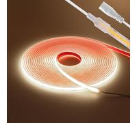 KAFULA 12V COB LED Light Strip [10m, Warm White 3000K], IP68 Waterproof Flexible, 320 LEDs/m FCOB LED Fairy Light CRI90+, can be Cut Every 2.5CM, Home Decoration - Power Supply not Included