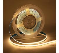 KAFULA 12V COB LED Light Strip, 320 LEDs/m 1m Warm White 3000K High Density Super Bright Flexible FCOB LED Fairy Light CRI90+, Cuttable, Home Lighting Decoration