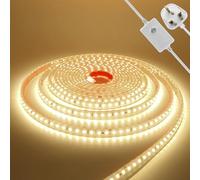 KAFULA 220V Dimmable LED Light Strip - 16M Super Bright LED Fairy Light CRI85+, IP65 Waterproof Flexible, Can be Cut Every 10cm | 120 LEDs/m || 4000K Natural White | Home Decor