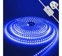 KAFULA 220V Dimmable LED Light Strip - 35M Blue Super Bright LED Fairy Light CRI85+, IP65 Waterproof Flexible, Can be Cut Every 10cm | 120 LEDs/m | Home Decor