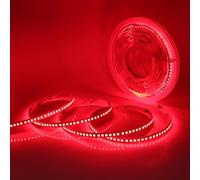 KAFULA 24V LED Light Strip [10M, red], 180 LEDs/m SMD3535 Flexible Ultra-Bright LED Fairy Light CRI85+, can be Cut Every 33mm, Party Christmas Halloween Birthday Interior Decoration Lighting