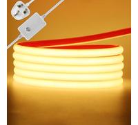 KAFULA 25M Dimmable COB LED Neon Light Strip, IP65 Waterproof Flexible, 220V FCOB LED Light Strip CRI90+, can be Cut Every 50CM | 288 LEDs/m || 3000K Warm White | Home Decor